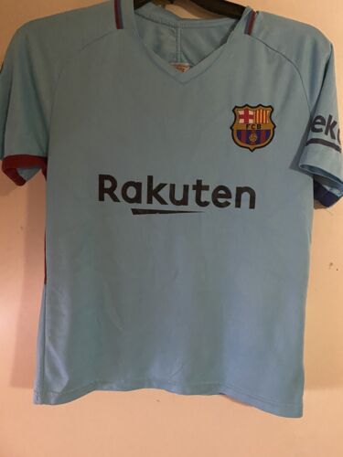 FC BARCELONA MEDIUM YOUTH WOMEN'S SEWN DRI-FIT HOME JERSEY PRE OWNED Size S