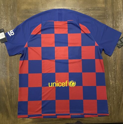 Nike FC Barcelona Home Authentic Vaporknit Mens Soccer Jersey Sz XXL *AJ5257-456