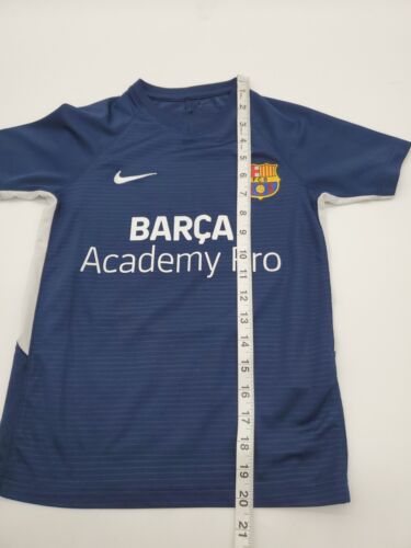 Nike Small Youth Kids Blue FCB Soccer Sports Jersey..T96