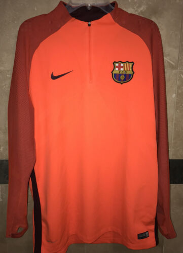 Nike Barcelona Soccer Aeroswift Strike Drill Top Jersey Jacket 1/4 Zip XL Mens