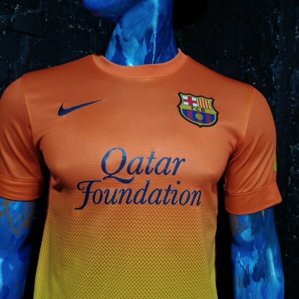 Barcelona Jersey Away football shirt 2012 - 2013 Nike Orange Trikot Mens Size S