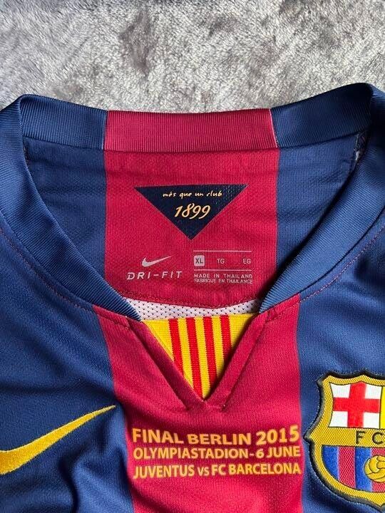 Nike Neymar Barcelona Soccer Jersey Shirt 2014/15 #11 Size XL