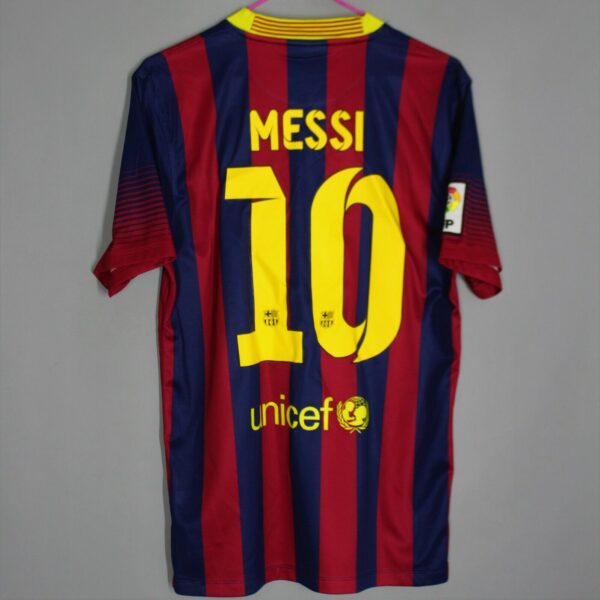 BARCELONA SPAIN 2013/2014 HOME FOOTBALL SHIRT JERSEY CAMISETA NIKE #10 MESSI