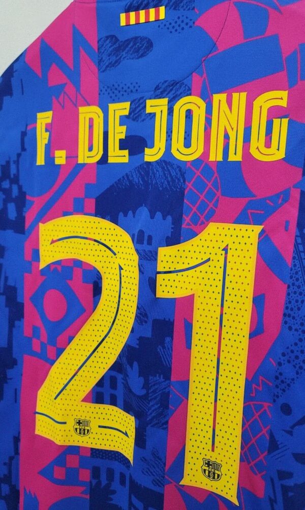2021-22 Barcelona Third S/S No.21 F.De JONG UEFA CL 20-21 jersey shirt Bnwt FCB