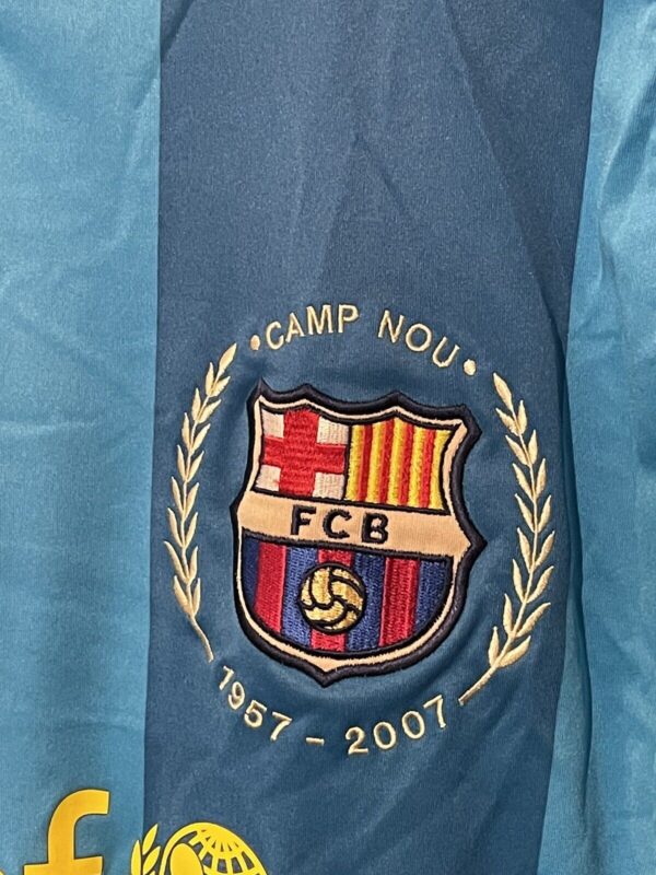 Camp Nou 1957-2007 FC Barcelona UNICEF #30 Ulises Home Soccer Jersey size L