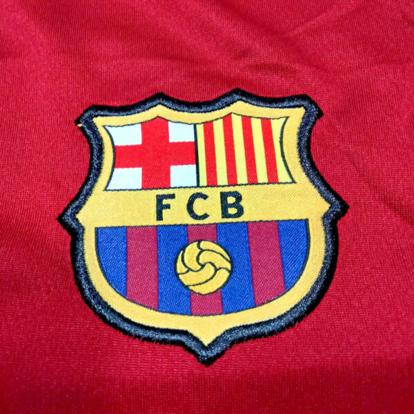 Vintage FC Barcelona Jersey Size Small (34-36) Red Blue Team Patch Short Sleeve