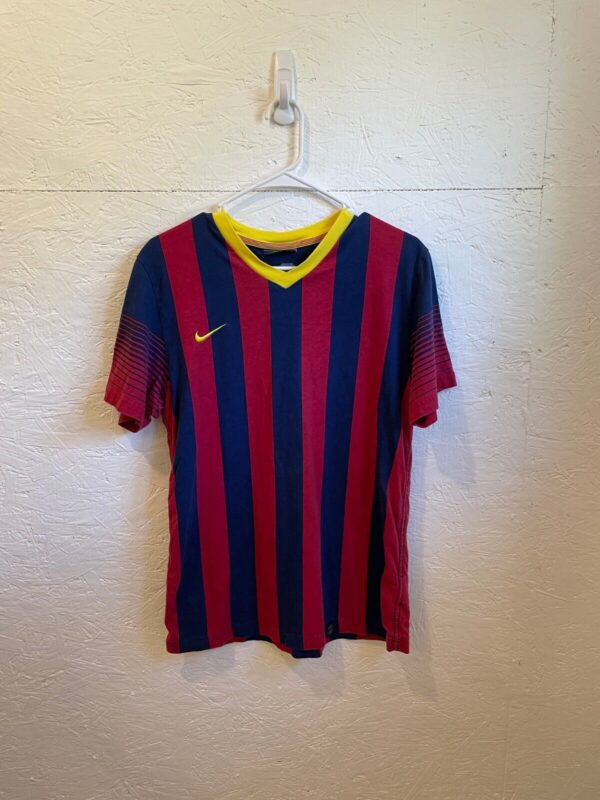 Nike Mens FCB Barcelona Soccer Jersey Mes Que un Club size Large Plain