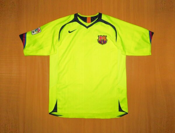 Barcelona RONALDINHO shirt Nike jersey camiseta 2005 2006 Away soccer L LARGE