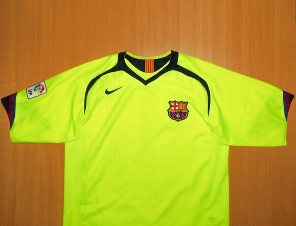 Barcelona RONALDINHO shirt Nike jersey camiseta 2005 2006 Away soccer L LARGE