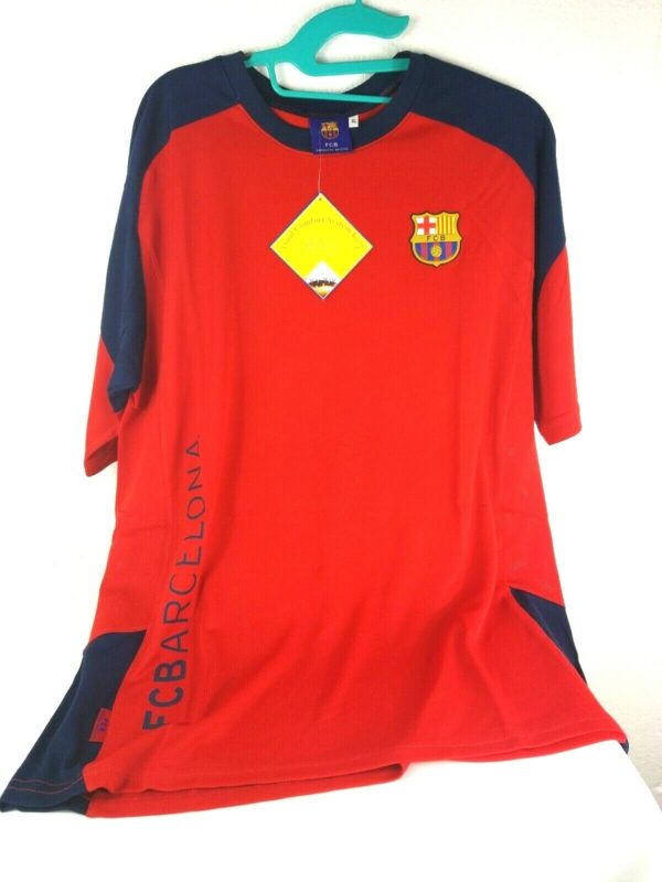 FCB FC Barcelona Core Crest Tee Slim Fit T-Shirt Red Men’s XL Estrella Jersey