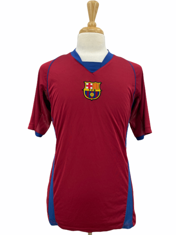 FC Barcelona Men's Short Sleeve Jersey Big Patch Fan Barca Spain Soccer Size XL