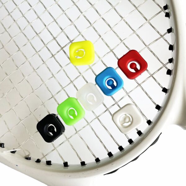 4PCS Retail NEW Candy Color Silicone Tennis Damper Shock Absorber to Reduce Vibration Dampeners