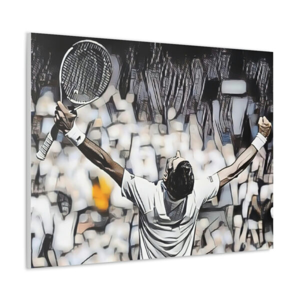 Novak Djokovic Hands Raised At Wimbledon Art Canvas Gallery Wraps