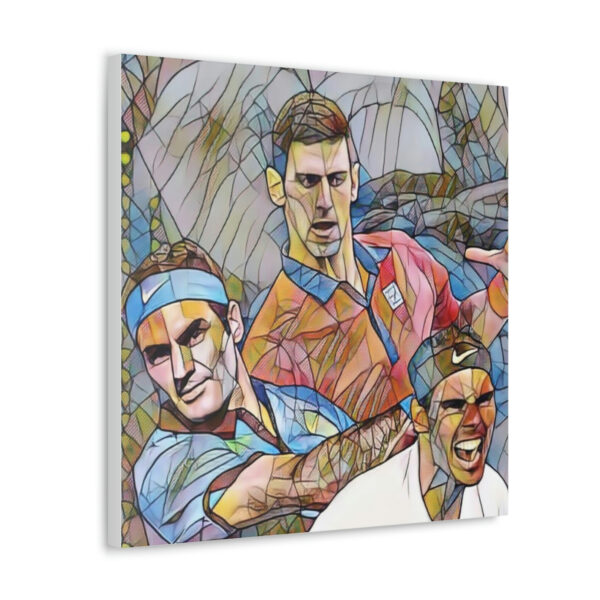 The Big 3 Of Tennis Federer Djokovic Nadal Canvas Gallery Wraps