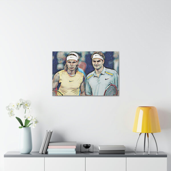 Federer vs Nadal Masters 2006 Canvas Gallery Wraps