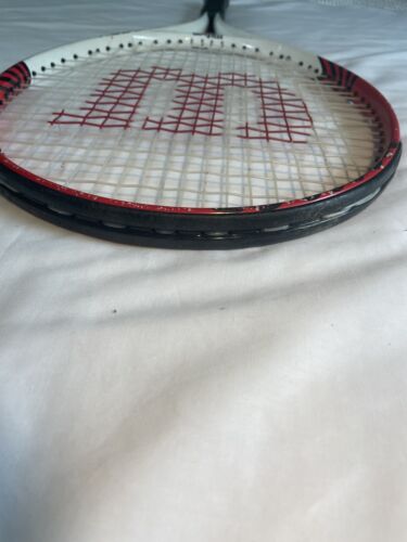 Wilson Federer 25 Tennis Racquet 3-7/8 L00 Red Black And White