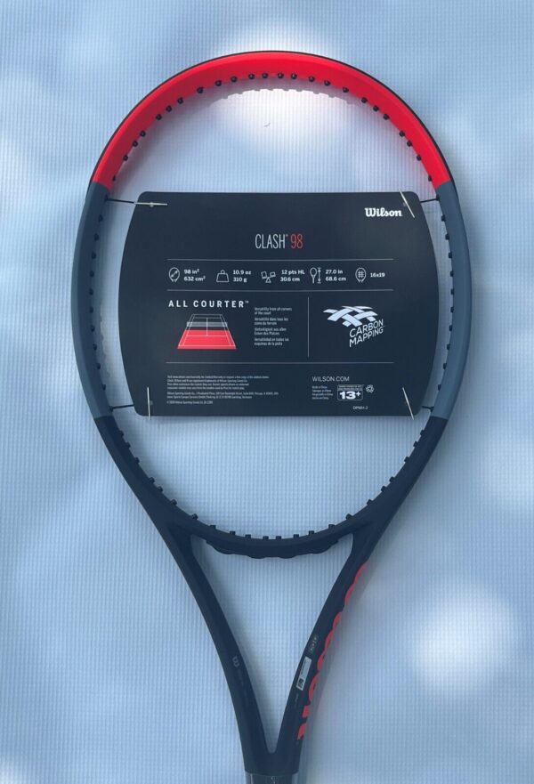 New Wilson Clash 98 V1 Tennis Racket 4 1/2 unstrung